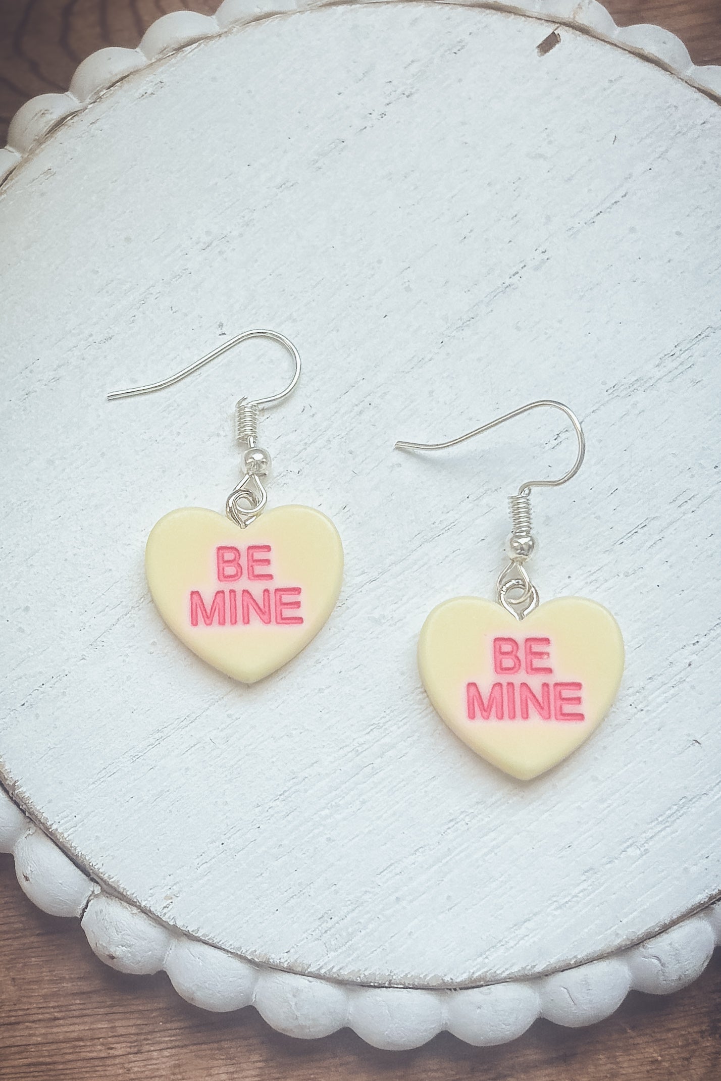 Beautiful Candy Heart Valentines Earrings