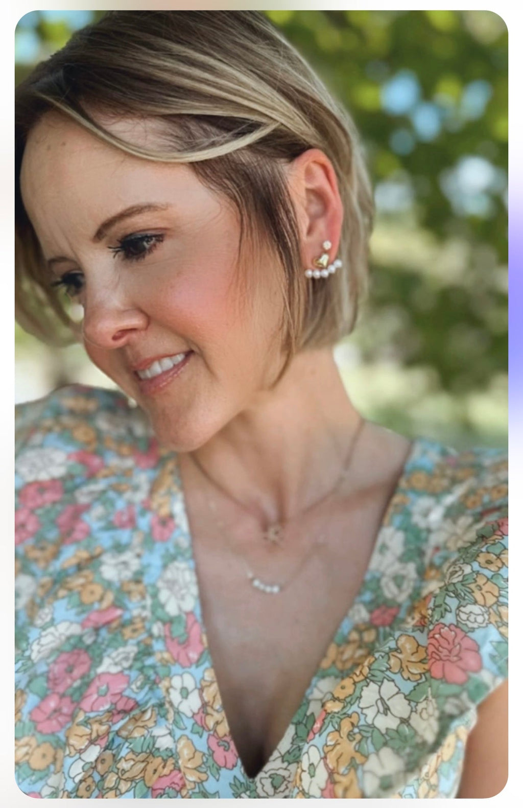 Sweetheart Pearl Jacket Earrings