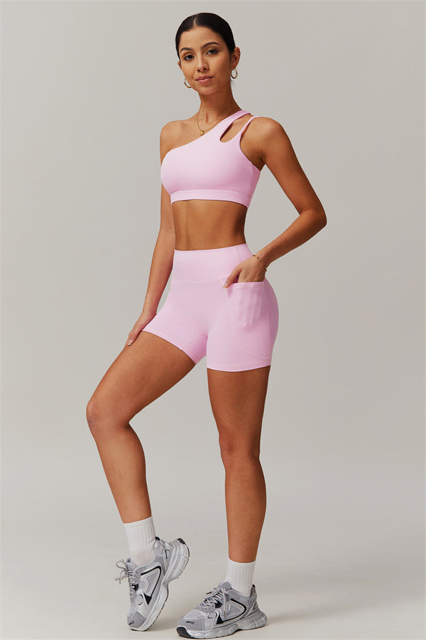The Blissful Rose Sports Bra Shorts 2-Piece Set