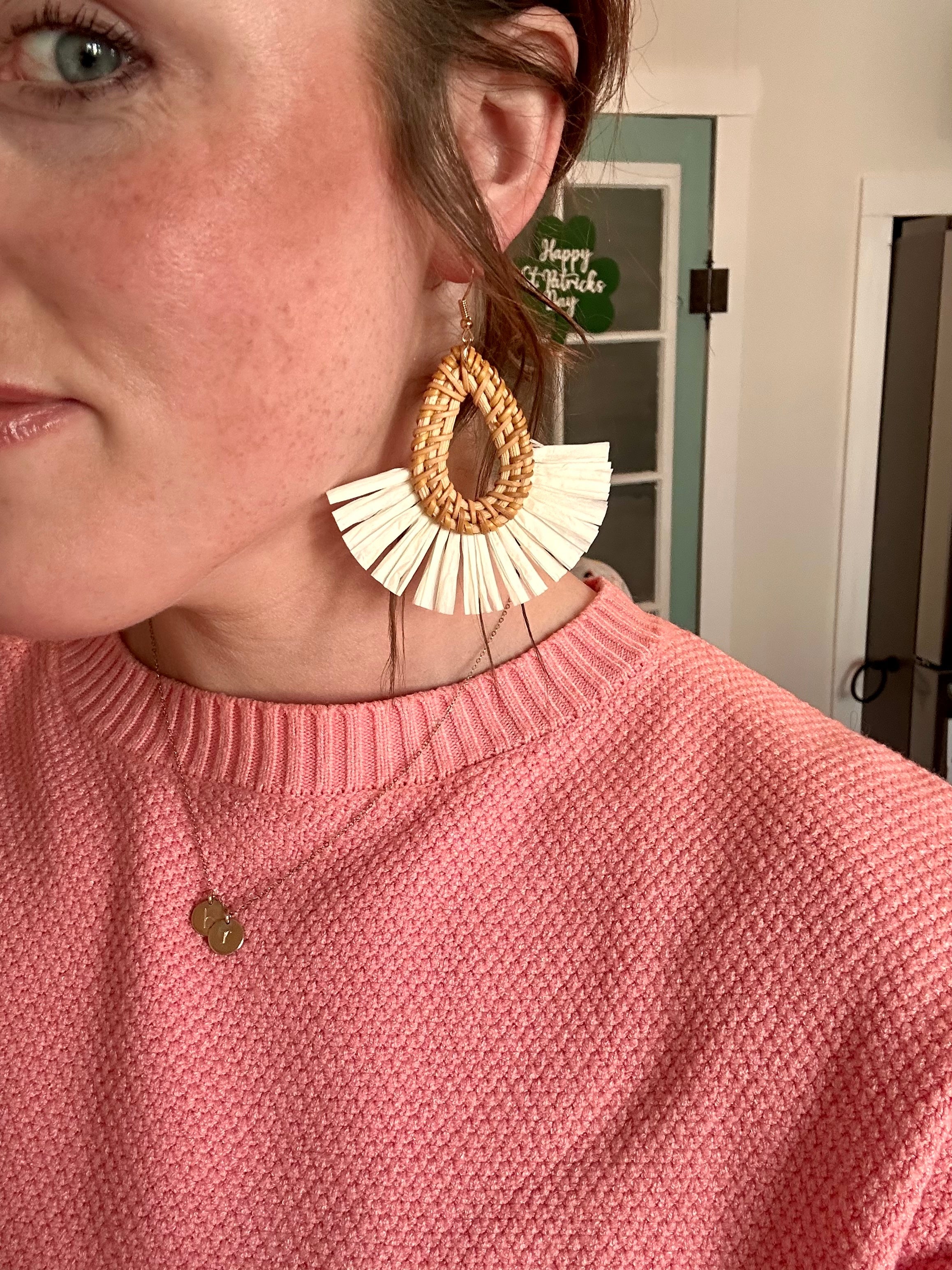 Beautiful Raffia Earrings