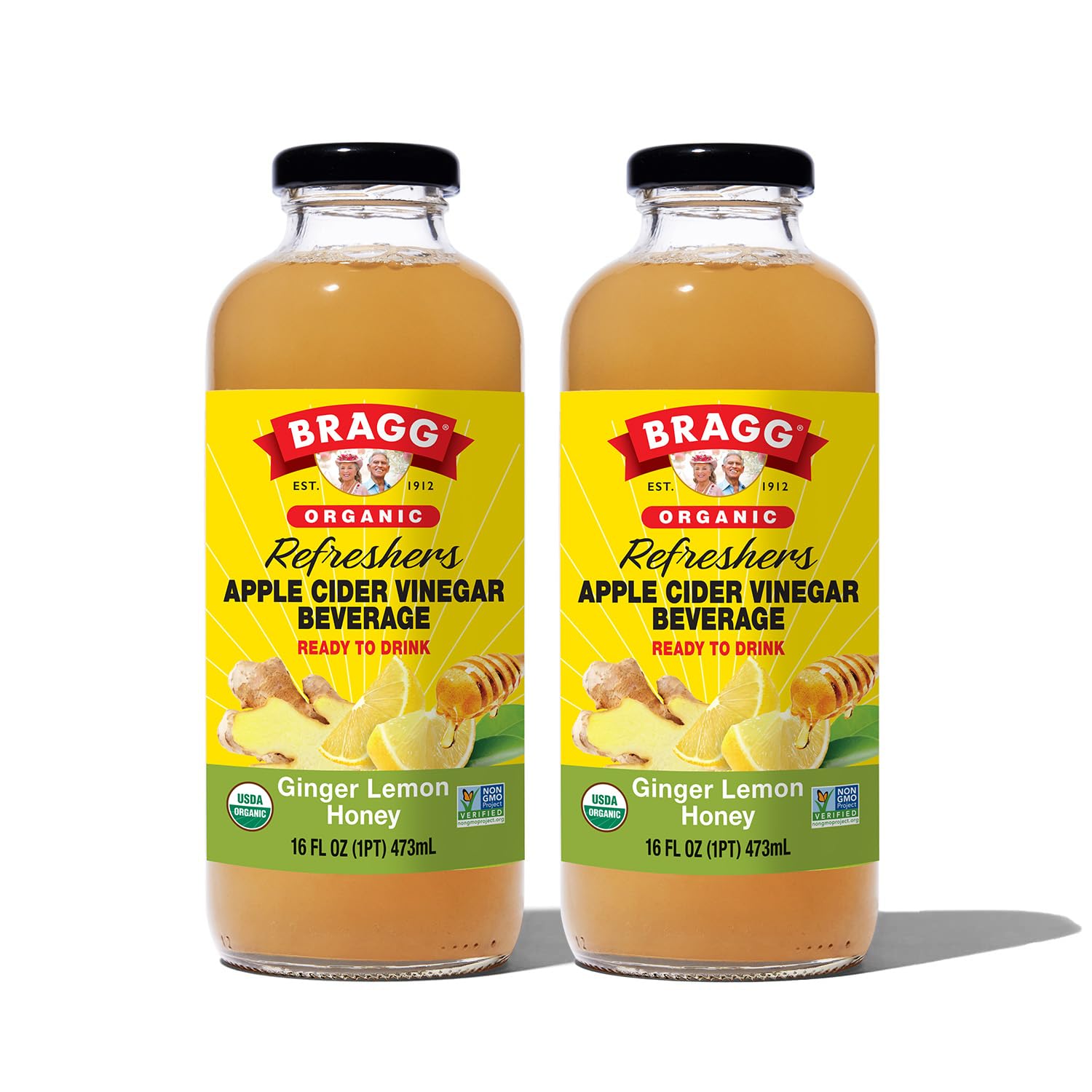 Bragg Apple Cider Vinegar Refreshers – 16 fl oz, 2-Pack