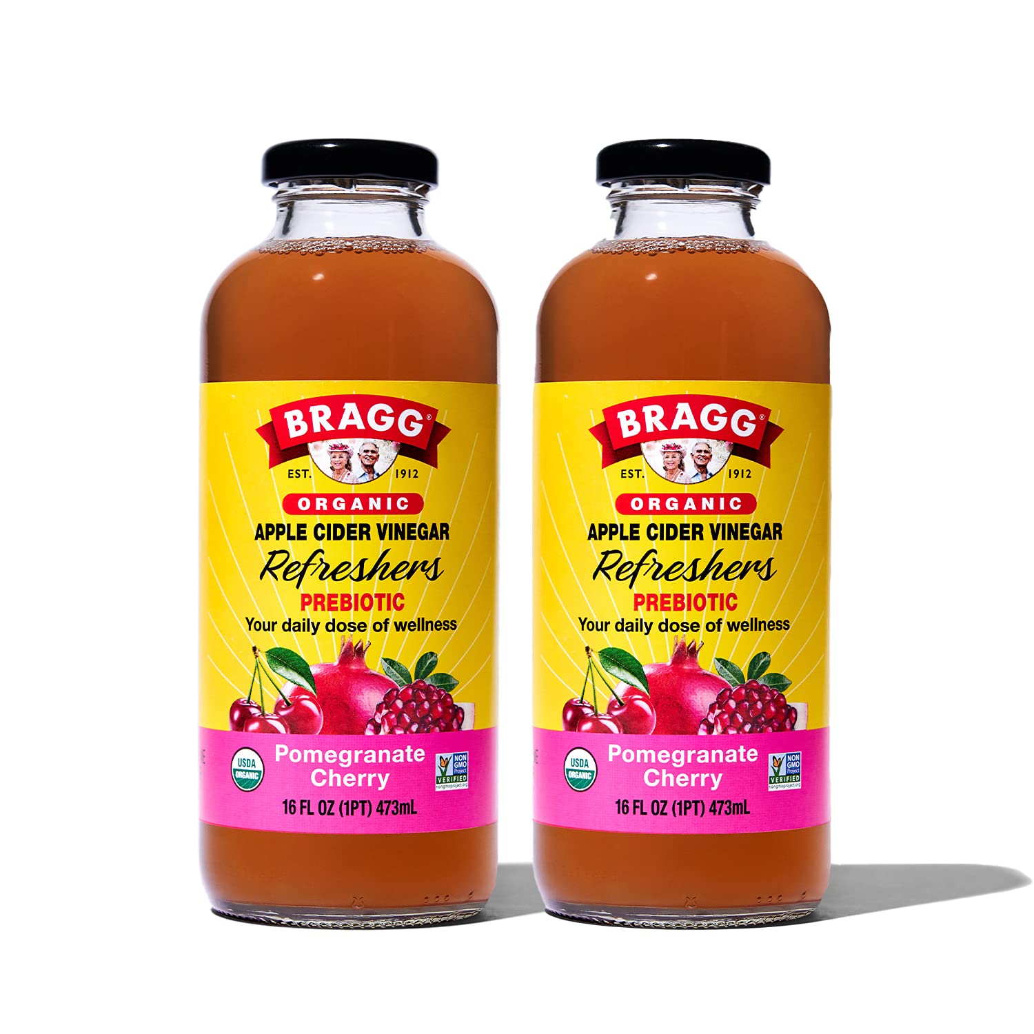 Bragg Apple Cider Vinegar Refreshers – 16 fl oz, 2-Pack