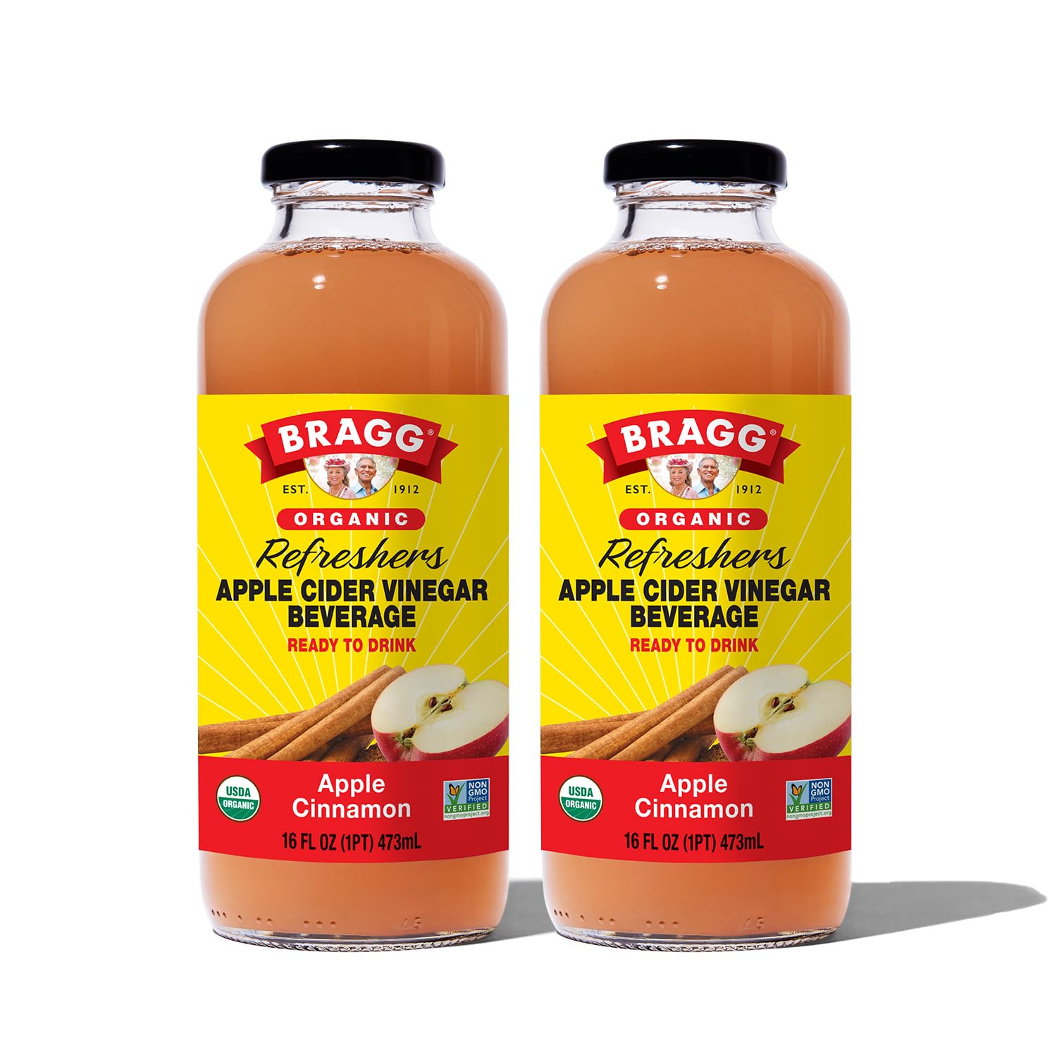 Bragg Apple Cider Vinegar Refreshers – 16 fl oz, 2-Pack