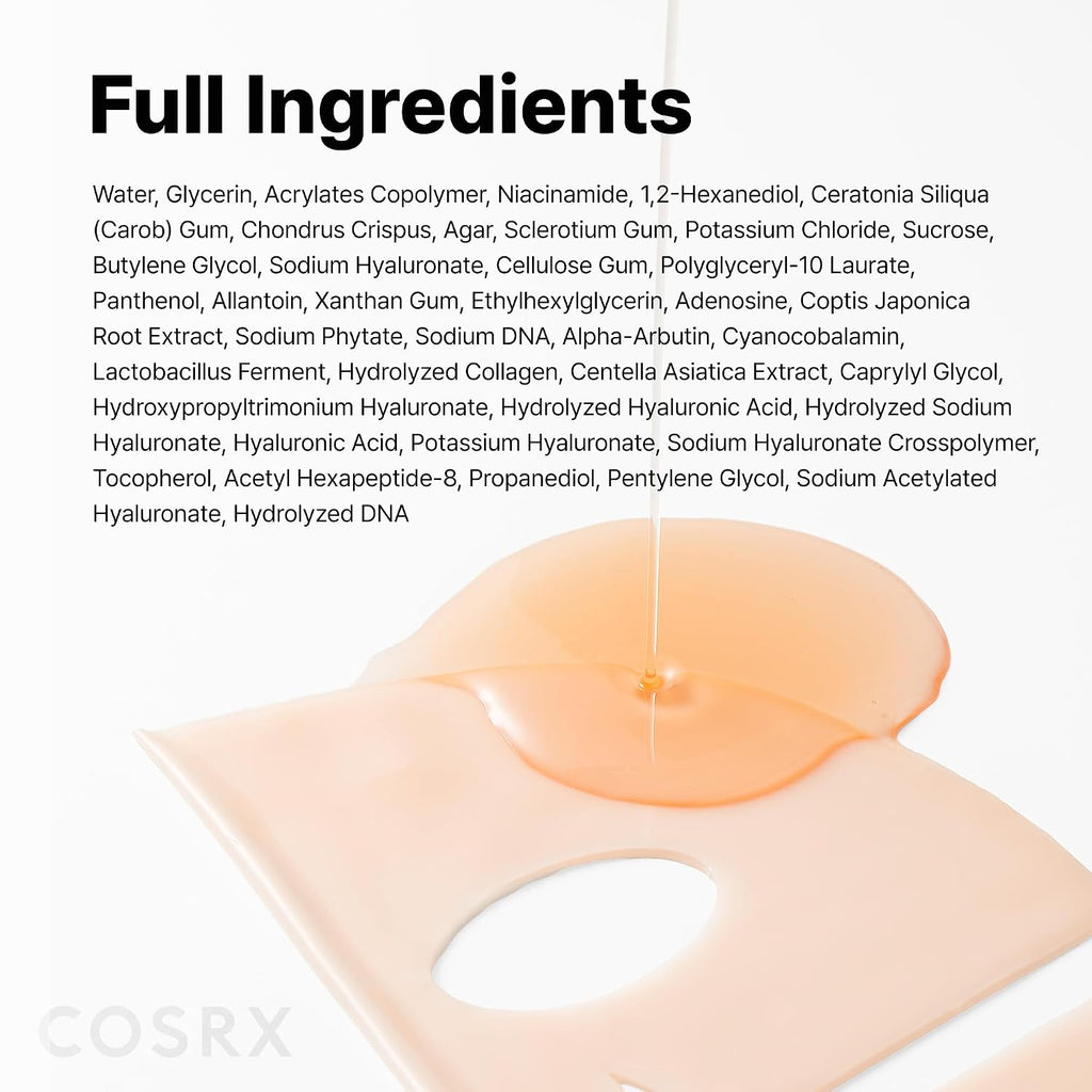 Cosrx 5 PDRN Hyaluronic Acid Vital Hydrating Hydrogel Mask