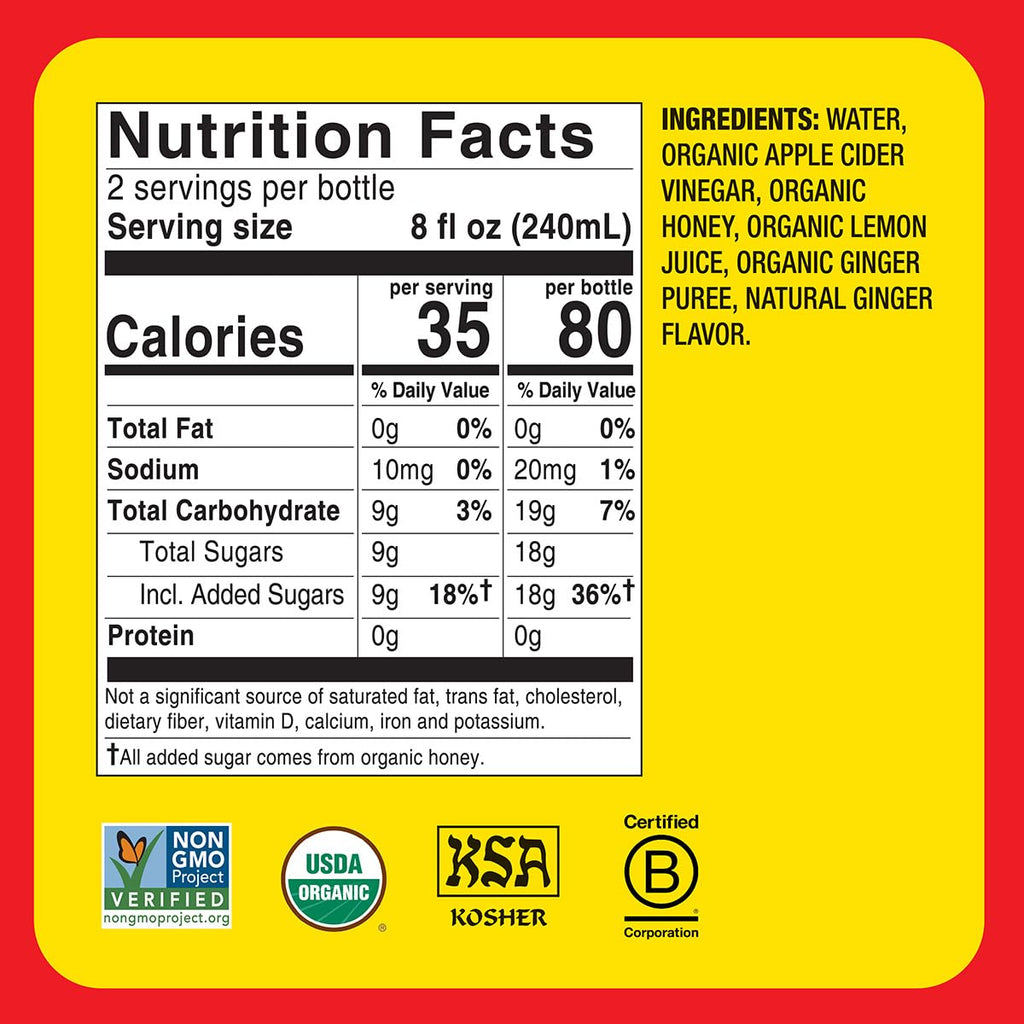 Bragg Apple Cider Vinegar Refreshers – 16 fl oz, 2-Pack