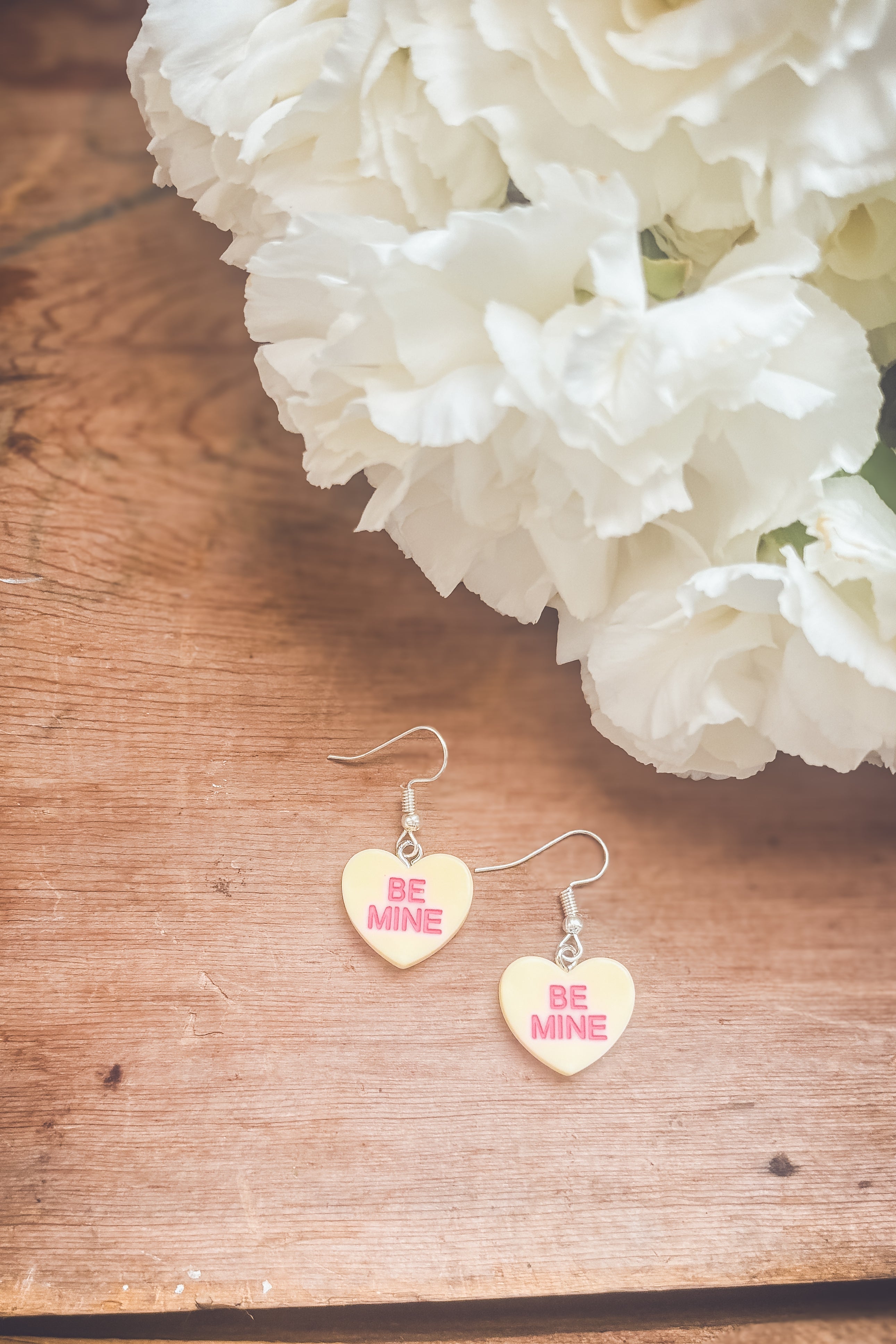 Beautiful Candy Heart Valentines Earrings