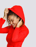 NOLA JACKET WITH HOOD - FLAMENCO