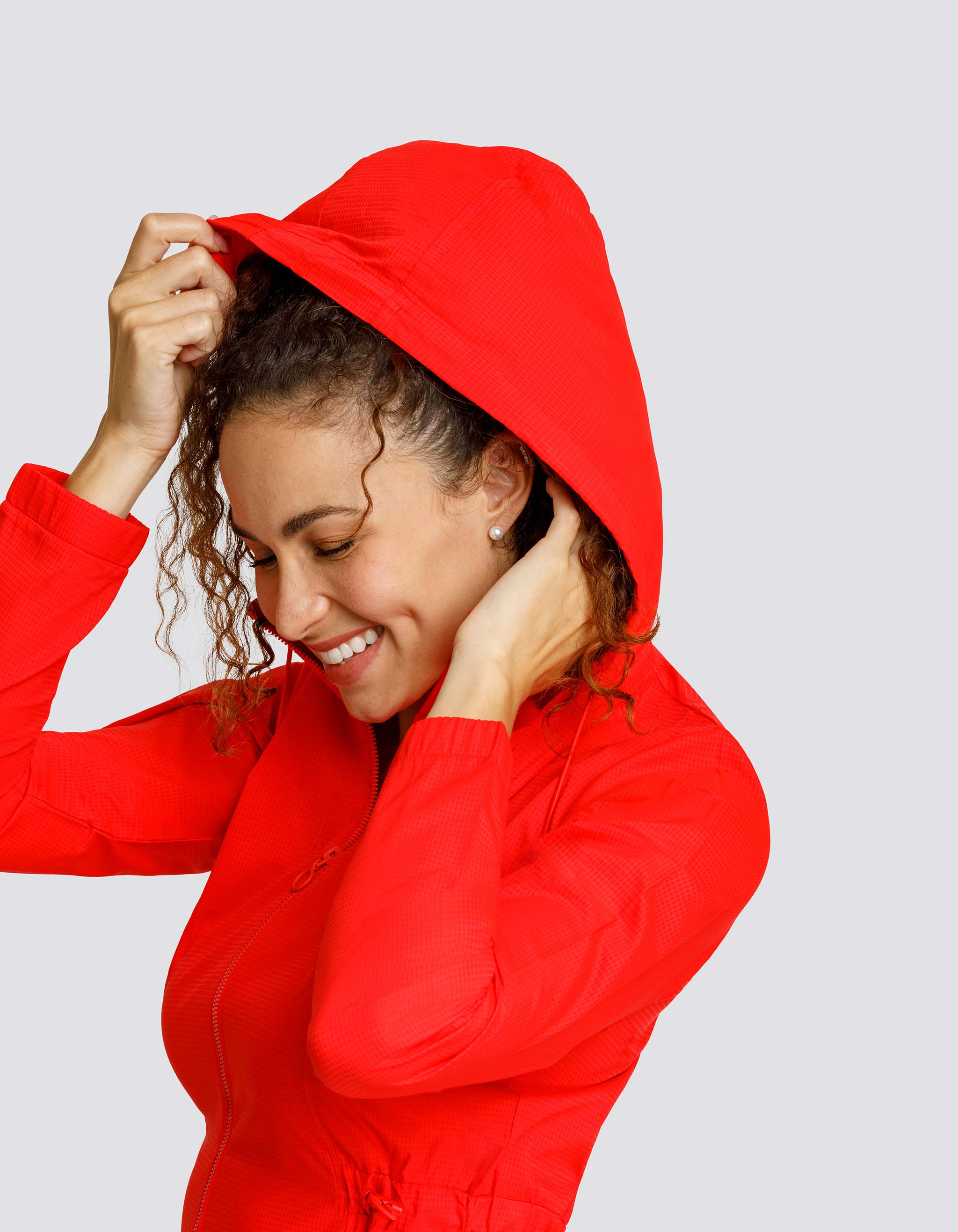NOLA JACKET WITH HOOD - FLAMENCO