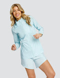 NOLA JACKET WITH HOOD - BLUE GLOW
