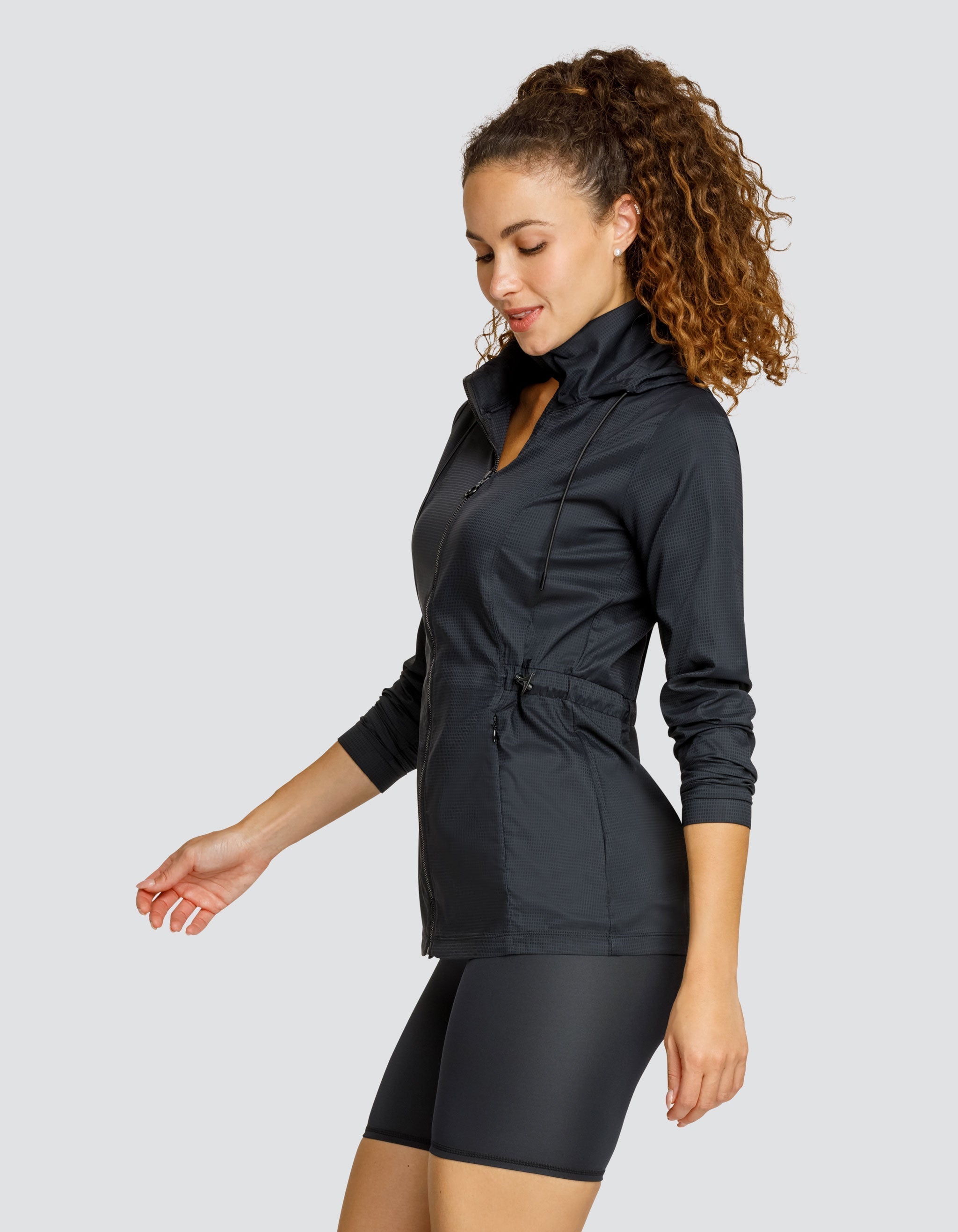 NOLA JACKET WITH HOOD - ONYX BLACK