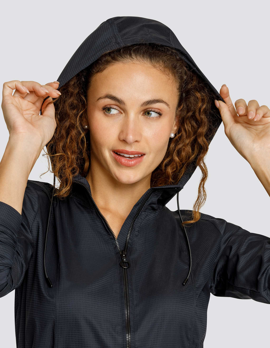 NOLA JACKET WITH HOOD - ONYX BLACK