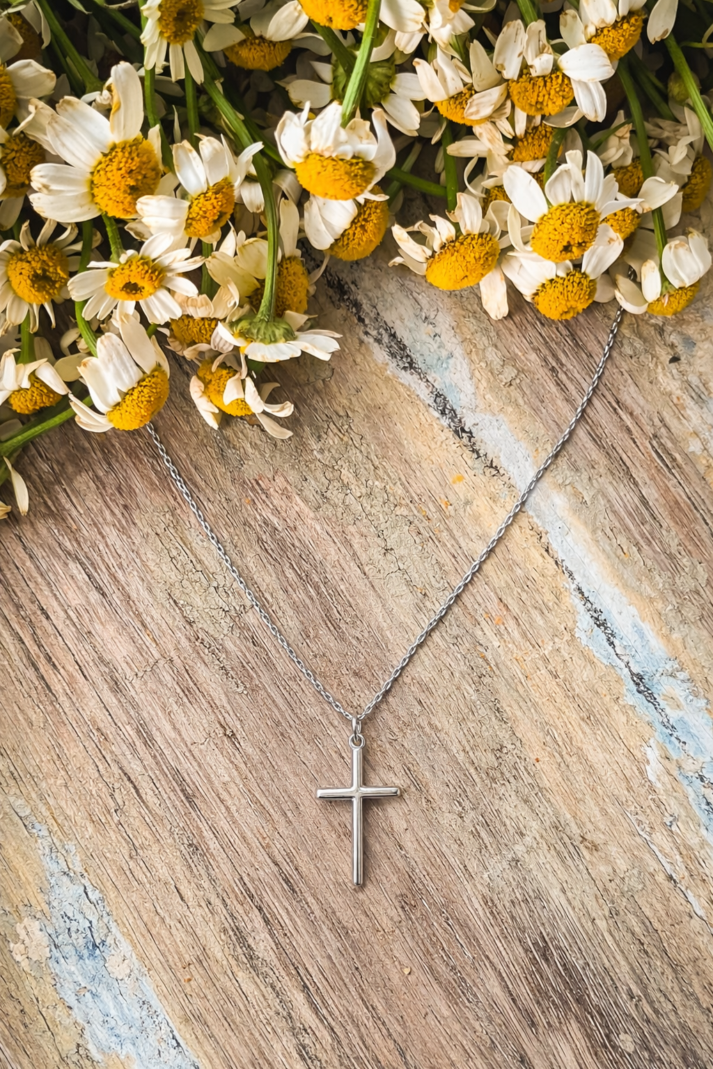 Beautiful Gold or Silver Cross Necklace