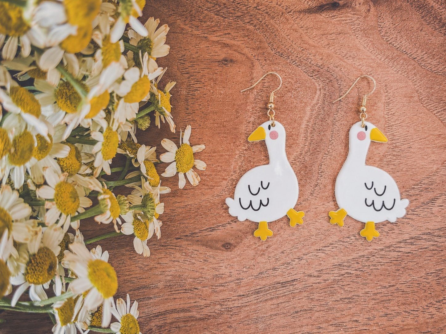 Adorable Goose Earrings