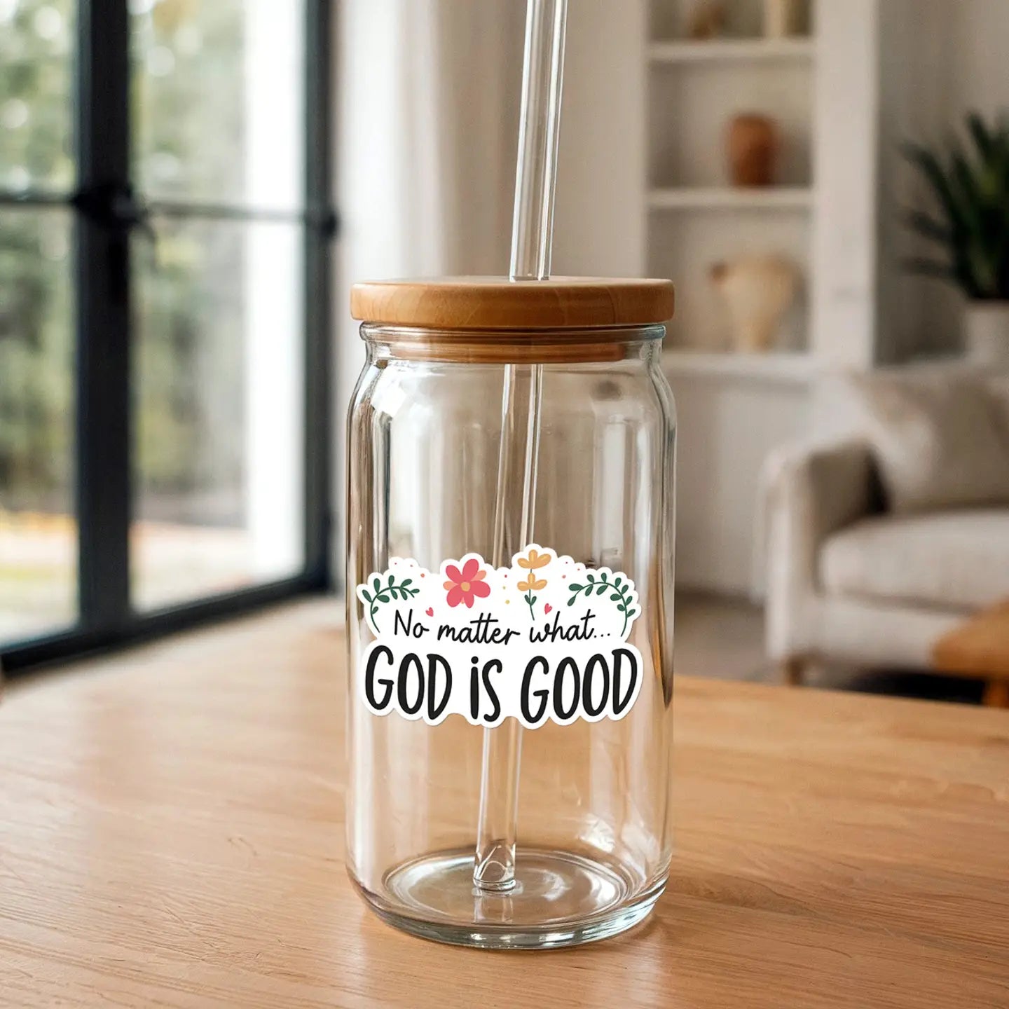 No Matter What, God Is Good | Vinyl Christian Sticker