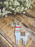 Adorable Colorful Llama Key Chain