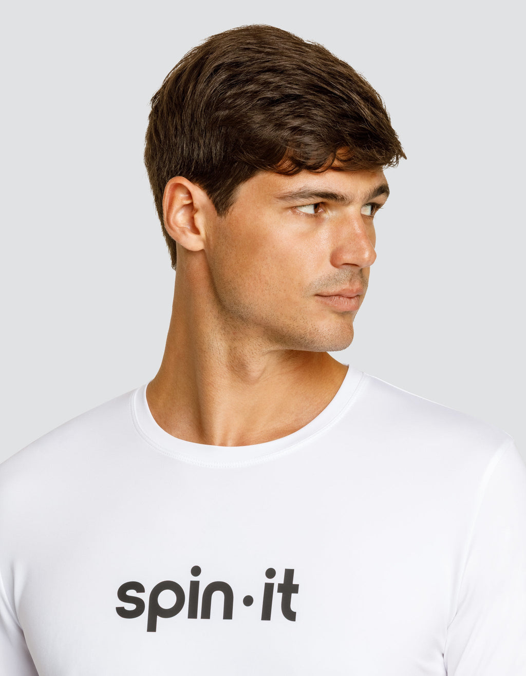BEN SHORT SLEEVE TOP - CHALK WHITE