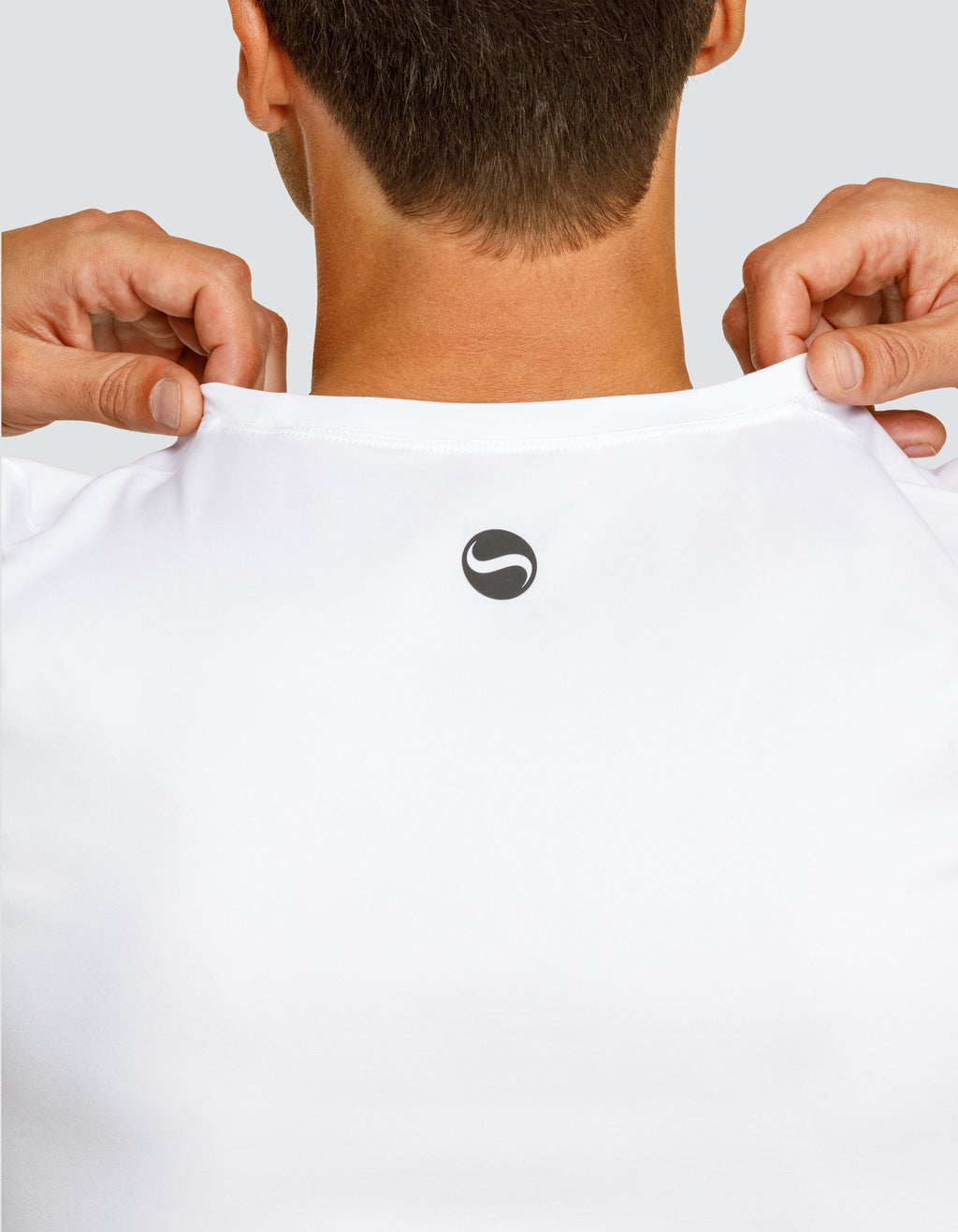 BEN SHORT SLEEVE TOP - CHALK WHITE