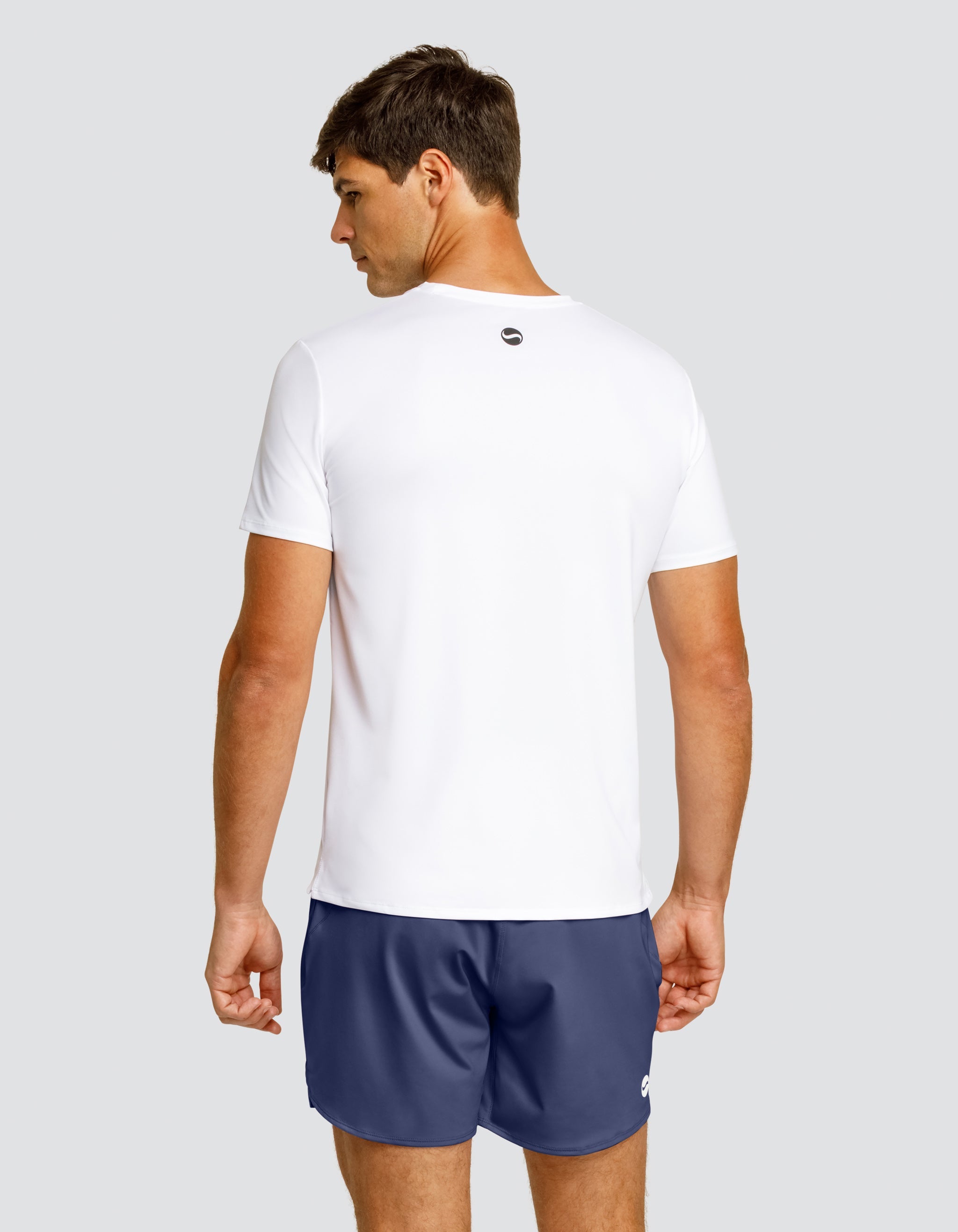 BEN SHORT SLEEVE TOP - CHALK WHITE