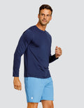 HENRY LONG SLEEVE TOP - NAVY BLUE