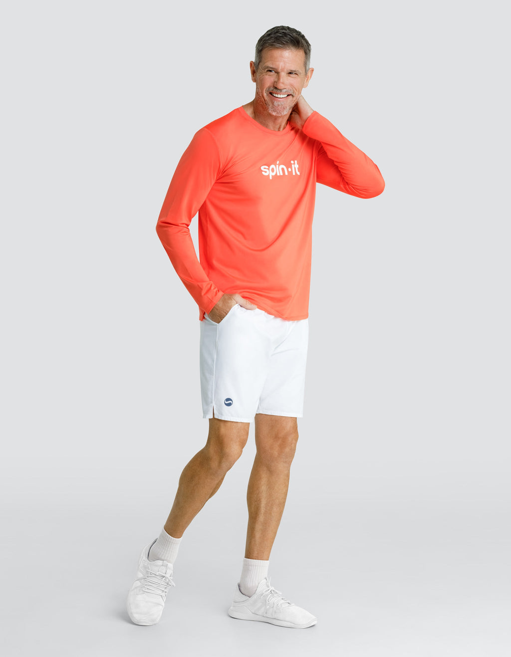 HENRY LONG SLEEVE TOP - HOT CORAL