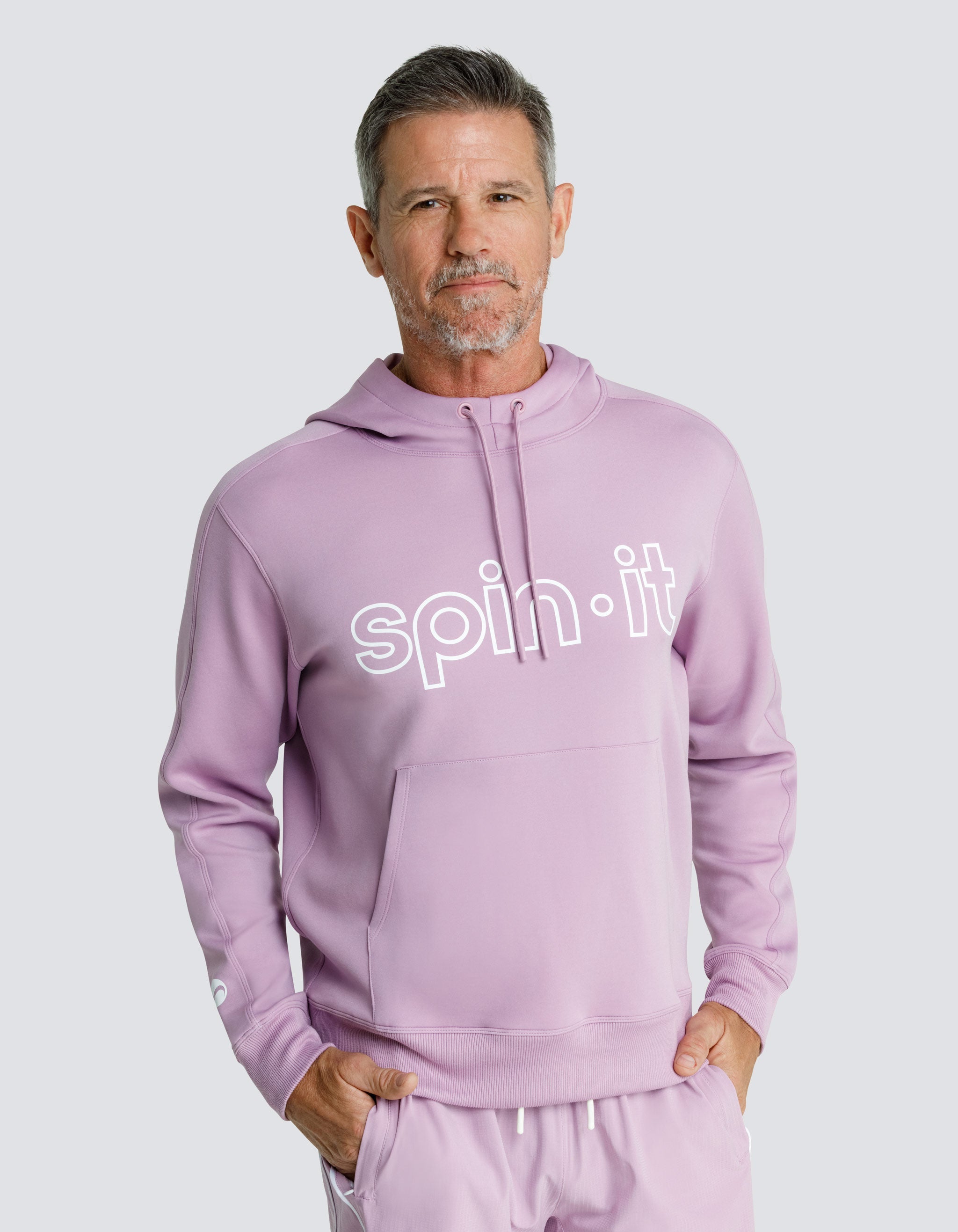 VADER LOGO SWEATSHIRT WITH HOOD - LAVENDER MIST