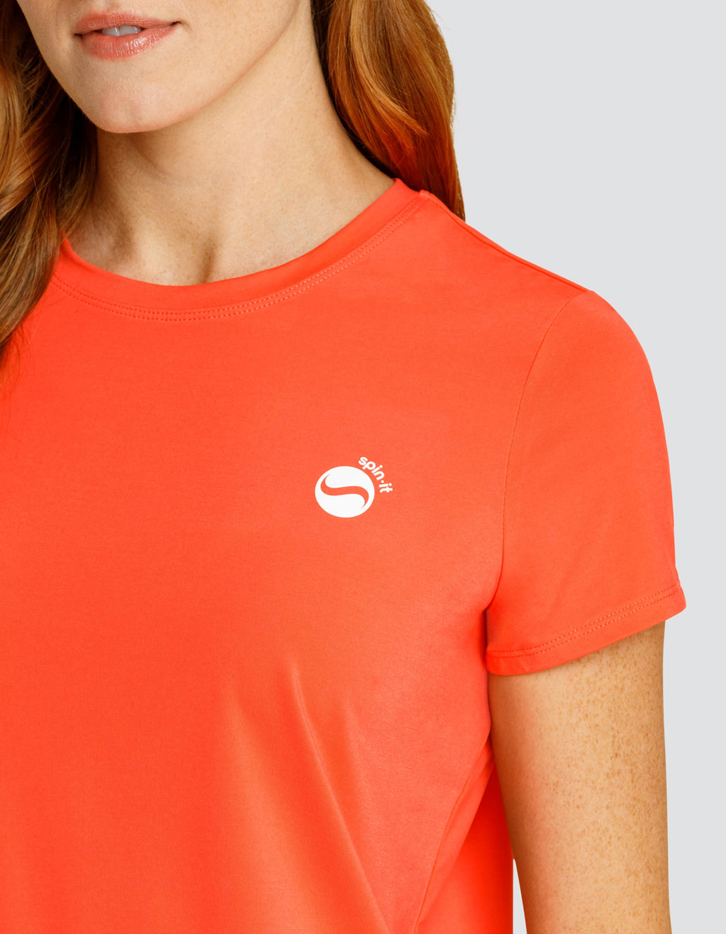 BIJOU BOXY SHORT SLEEVE TOP - HOT CORAL
