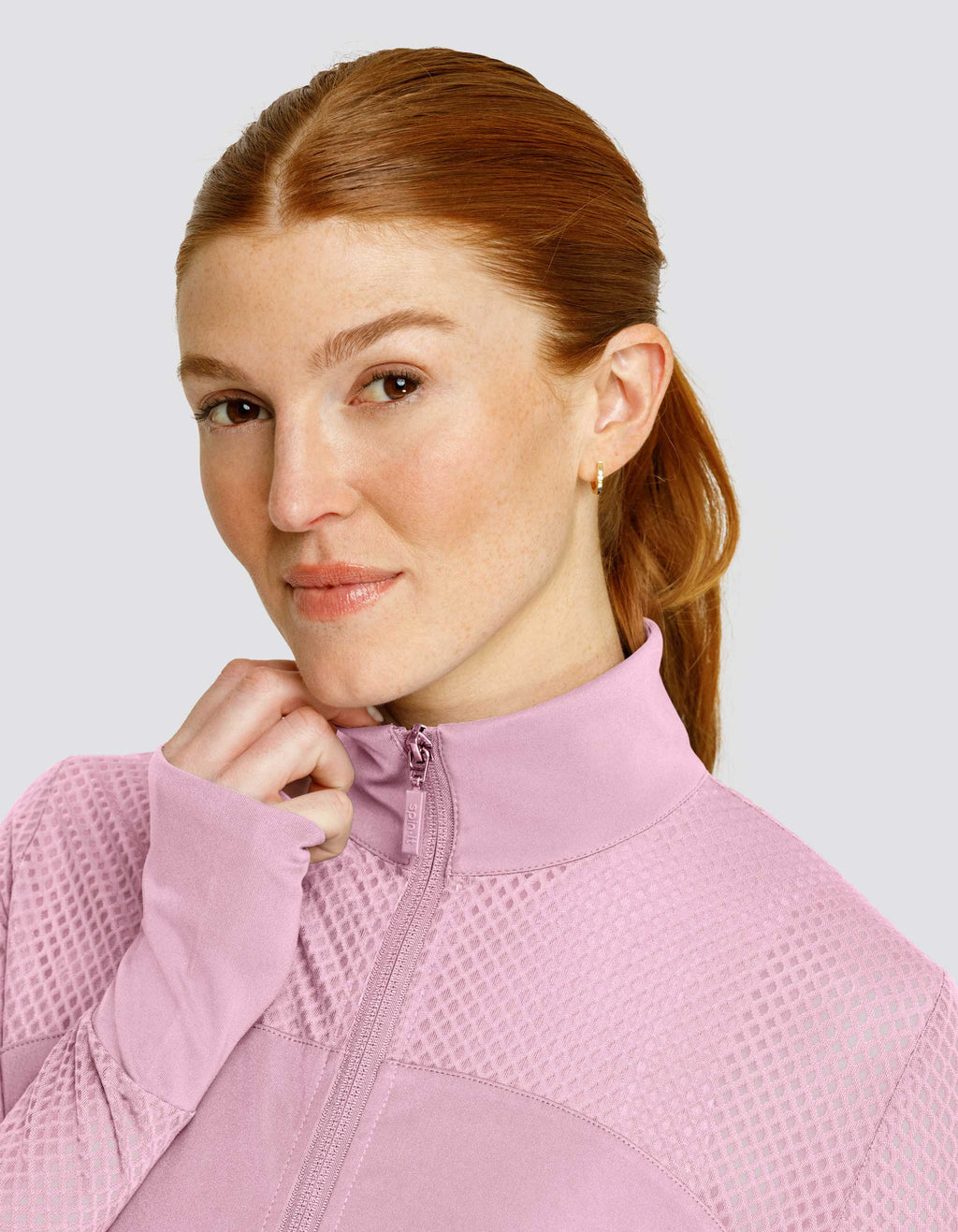 CARYN ZIP FRONT JACKET - LAVENDER MIST