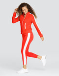 BERRI MID-RISE JOGGER - FLAMENCO