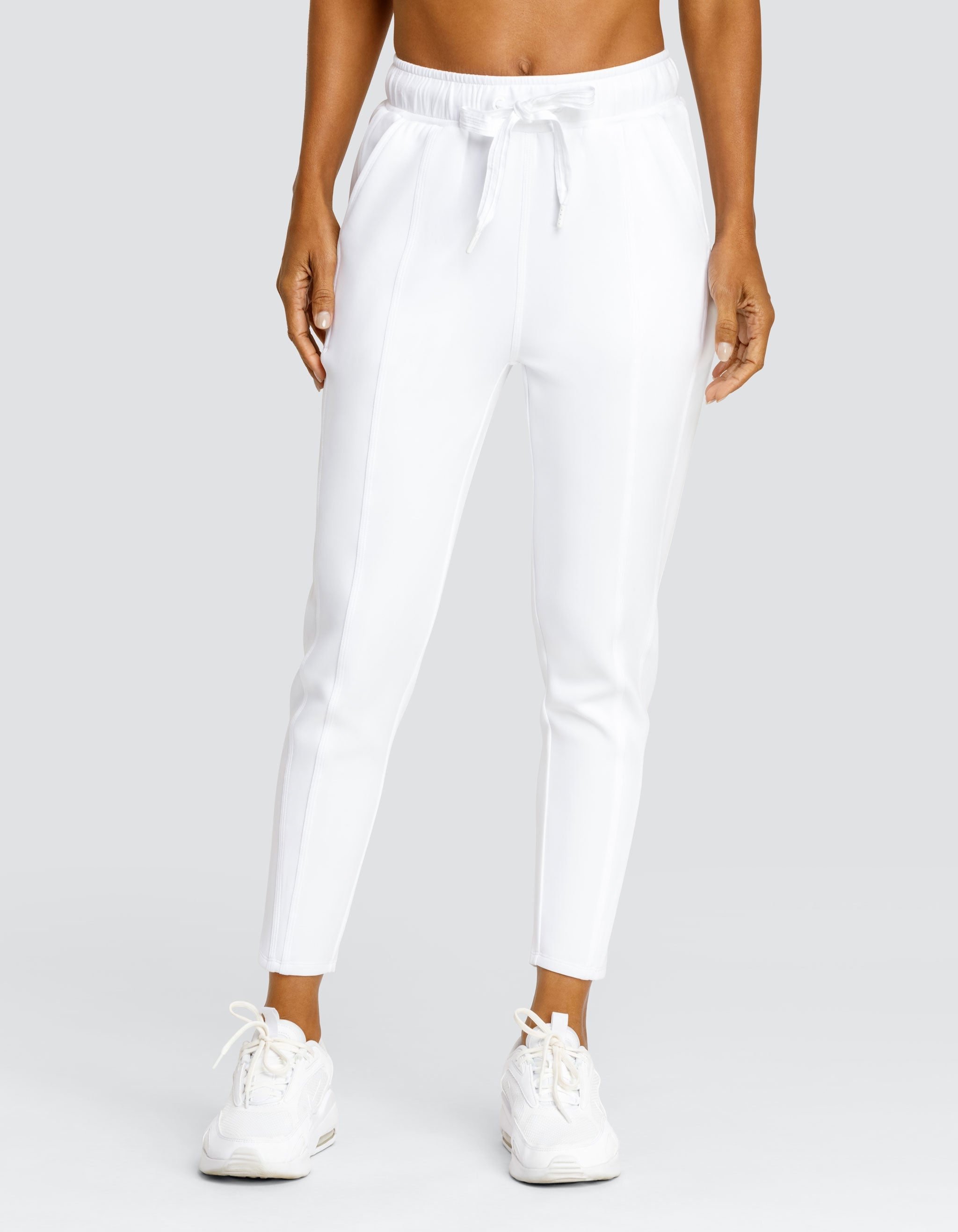 BERRI MID-RISE JOGGER - CHALK WHITE