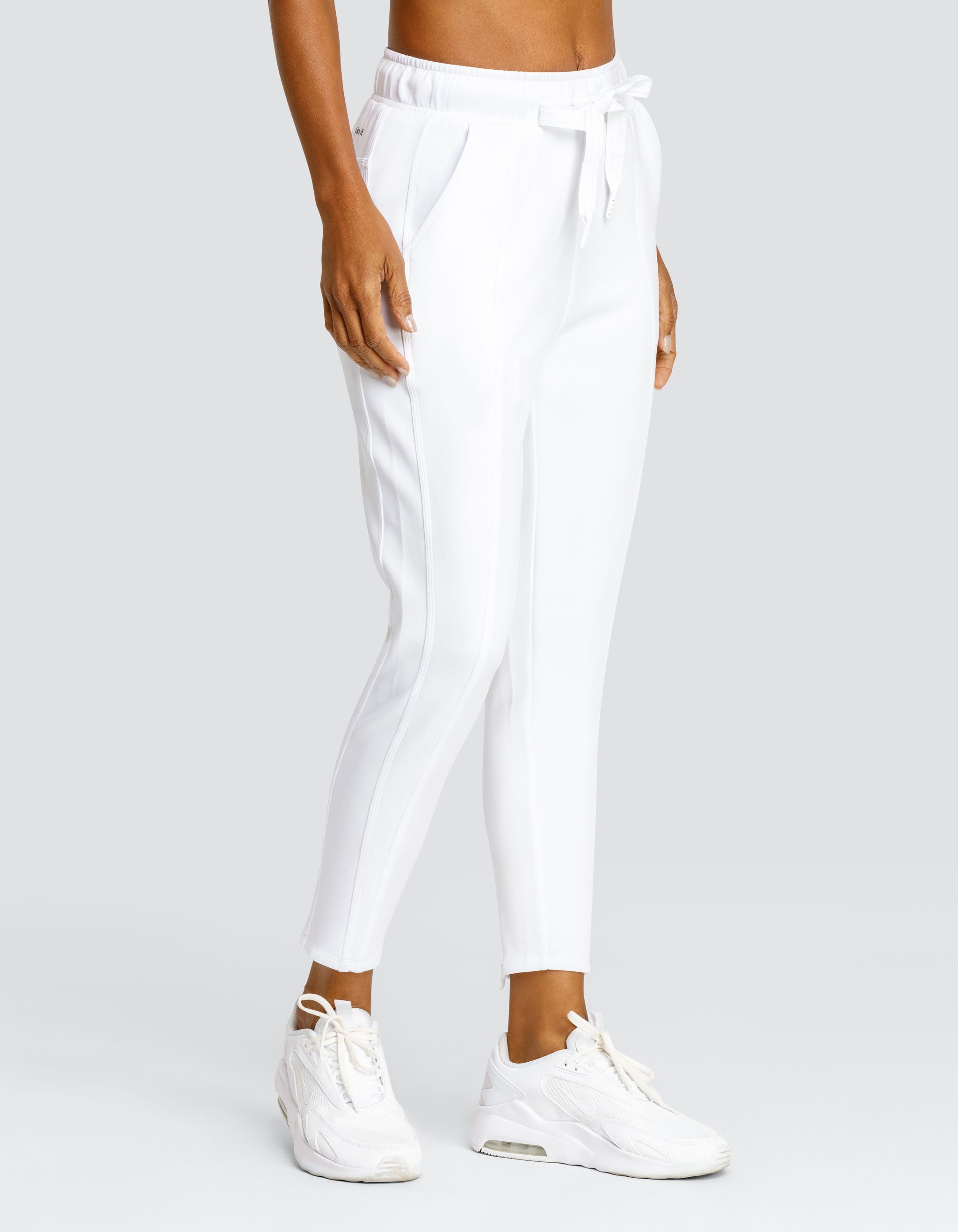BERRI MID-RISE JOGGER - CHALK WHITE