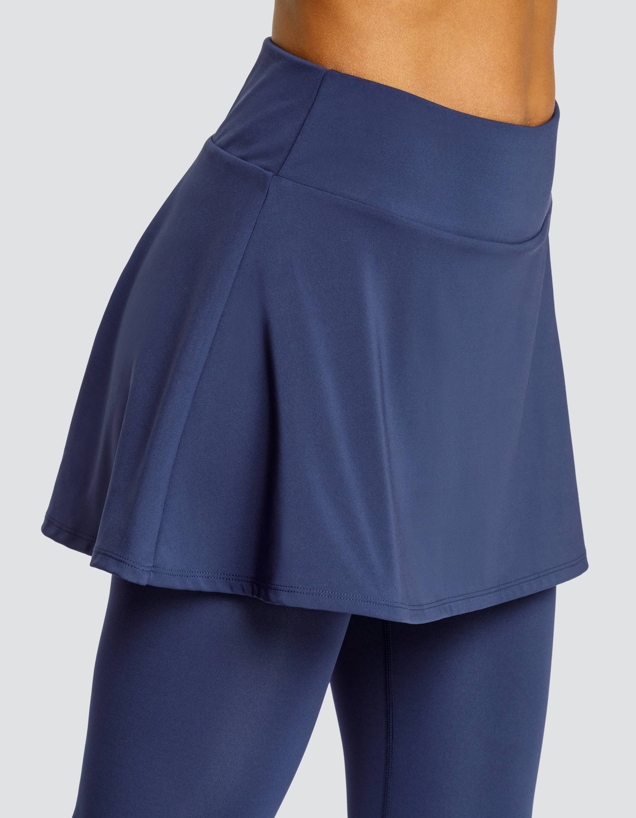 SKIPPER MID-RISE SKIRTED LEGGING - NAVY BLUE