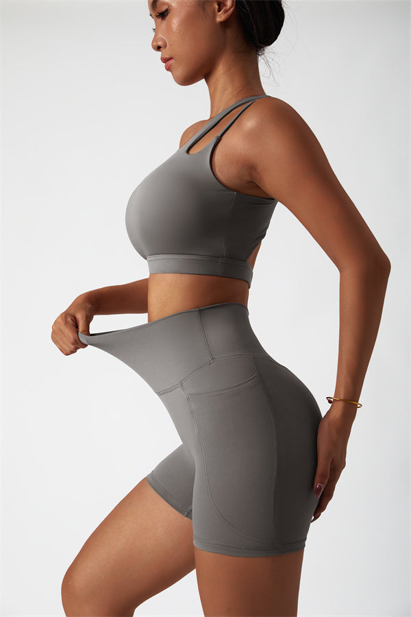 The Blissful Rose Sports Bra Shorts 2-Piece Set