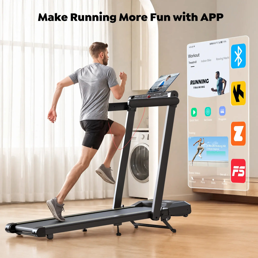Toputure TP5 Foldable Treadmill with 12% Incline